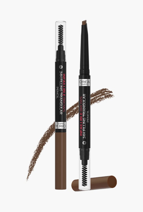 LOREAL PARIS Infallible 24H Brow Filling Triangular Pencil - 5.0 Light Brunette - 1g