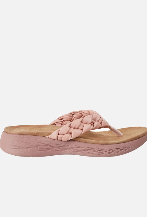 CATWALK Braided Strap Platform Heels