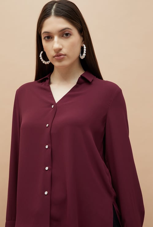 CODE Solid Regular Fit Shirt