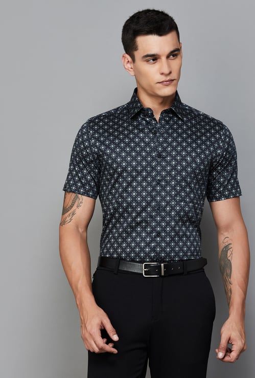 LOUIS PHILIPPE Motif Print Slim Fit Formal Shirt