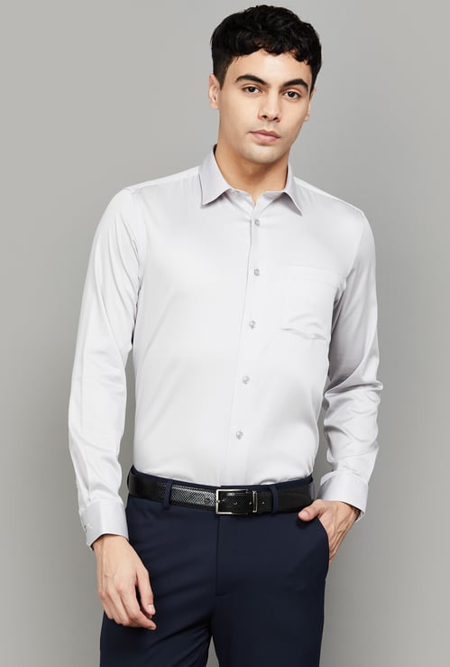 BLACKBERRYS Solid Slim Fit Formal Shirt