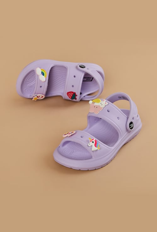 FAME FOREVER Girls Jibbitz Sandal Clogs