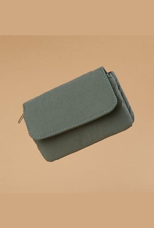 FAME FOREVER Textured Mini Flap Wallet