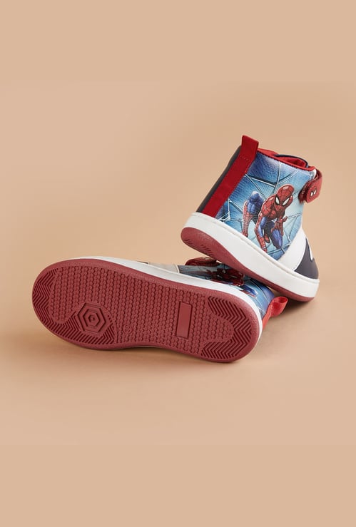 FAME FOREVER Boys Spiderman Print High Top Sneakers