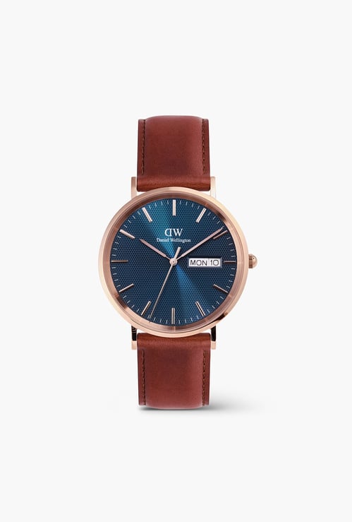 DANIEL WELLINGTON Classic St Mawes Leather Strap Analog Watch - DW00100830K