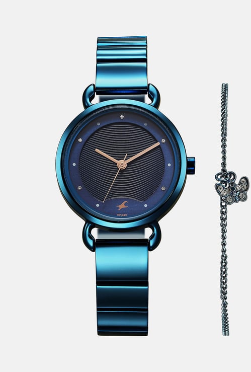 FASTRACK Pulse Embellished Analog Watch Set - NT6221QM02F