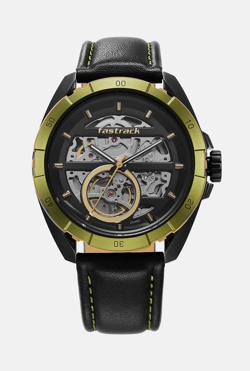 FASTRACK Automatic Watch with Leather Strap - NT3297KL01