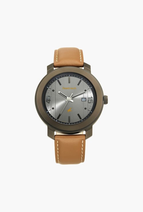 FASTRACK Bare Basics Analog Leather Strap Watch - NT3246NL01