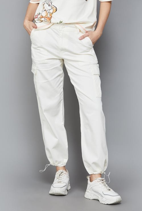 LEVI'S Solid Denim Cargo Jogggers