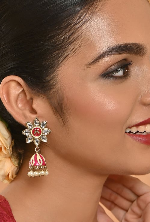 FIDA Floral Jhumkas
