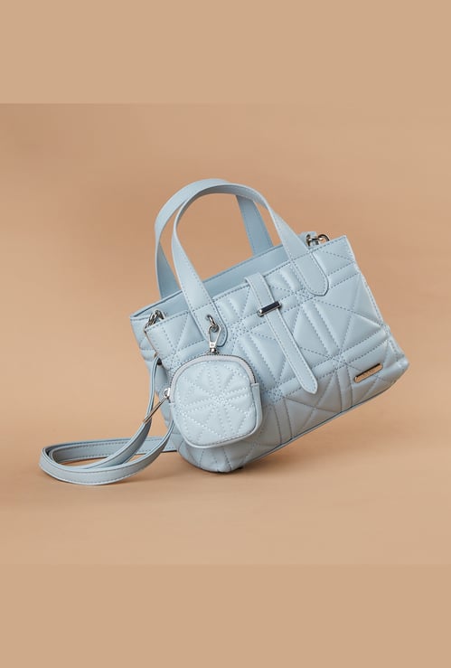 GINGER Quilted Handheld Bag with Coin Pocket