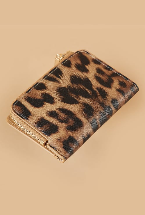FAME FOREVER Animal Print Bi-Fold Wallet