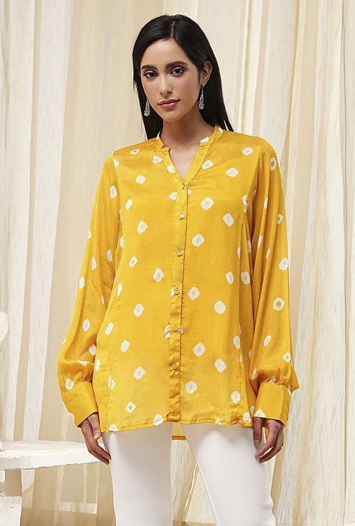 BIBA Bandhani Print Tunic with Camisole