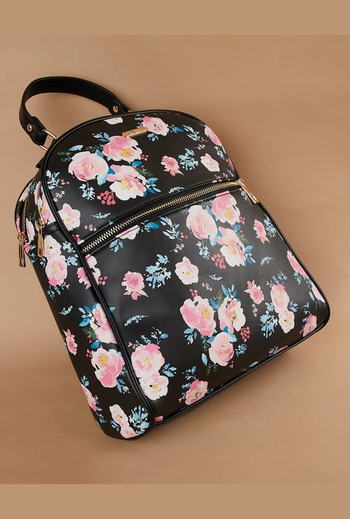 GINGER Floral Print Backpack