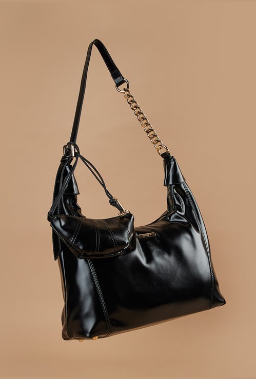 GINGER Solid Shoulder Bag with Pouch