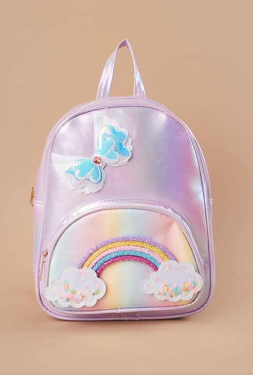 GINGER Rainbow Applique Backpack