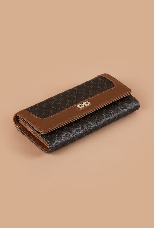 GINGER Monogram Print Wallet