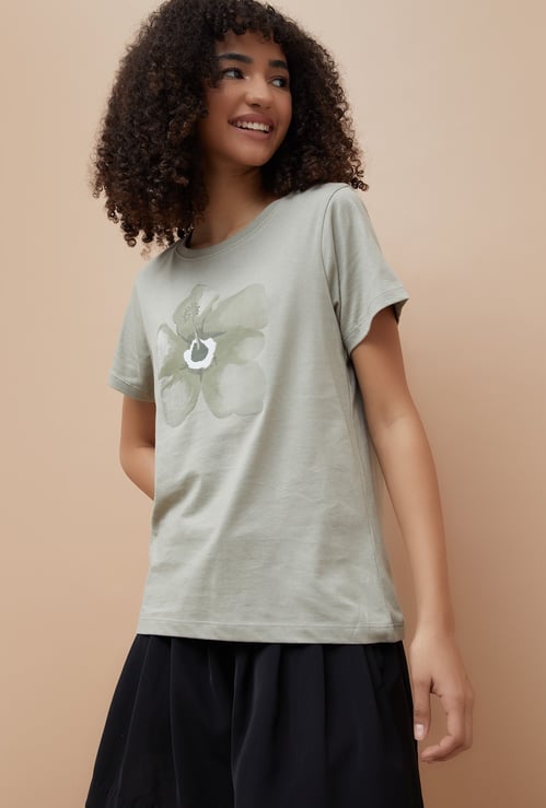GINGER Floral Print Lounge T-shirt