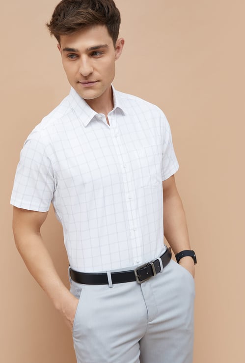 CODE Checked Regular Fit Formal Shirt