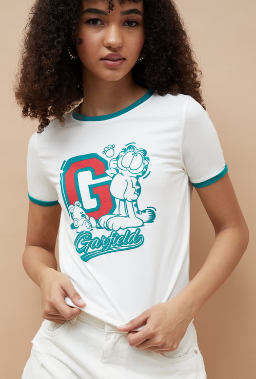 GINGER Garfield Print T-shirt
