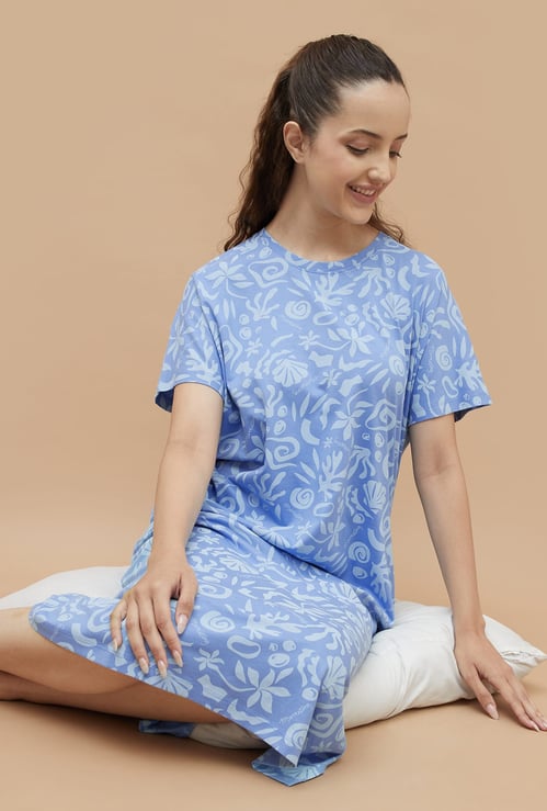GINGER Floral Printed Night Dress