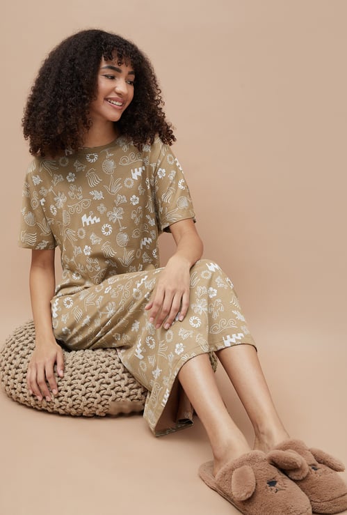 GINGER Printed Nightgown