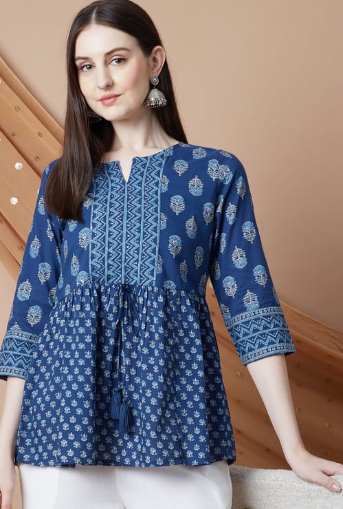 MELANGE Floral Print Tunic