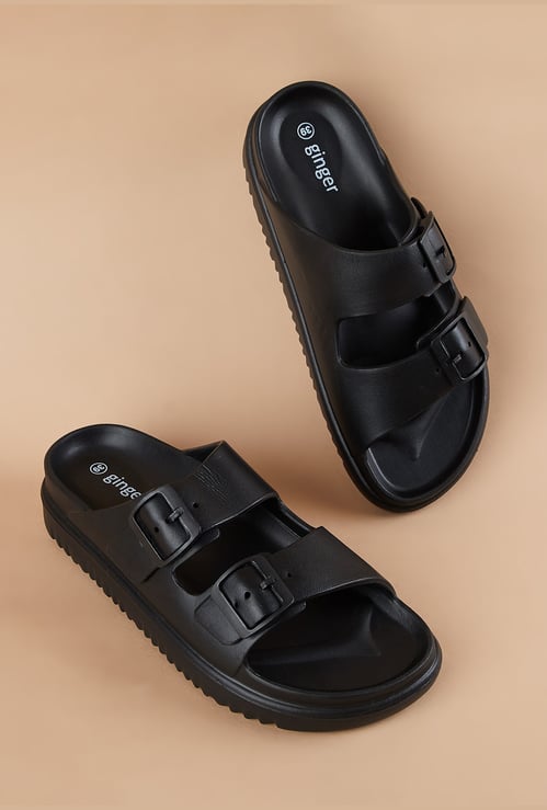 GINGER Solid Buckle Flats