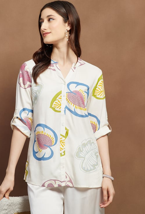 MELANGE Printed Short Kurti