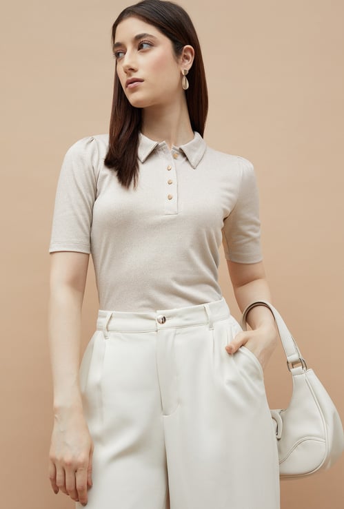 CODE Solid Polo T-shirt
