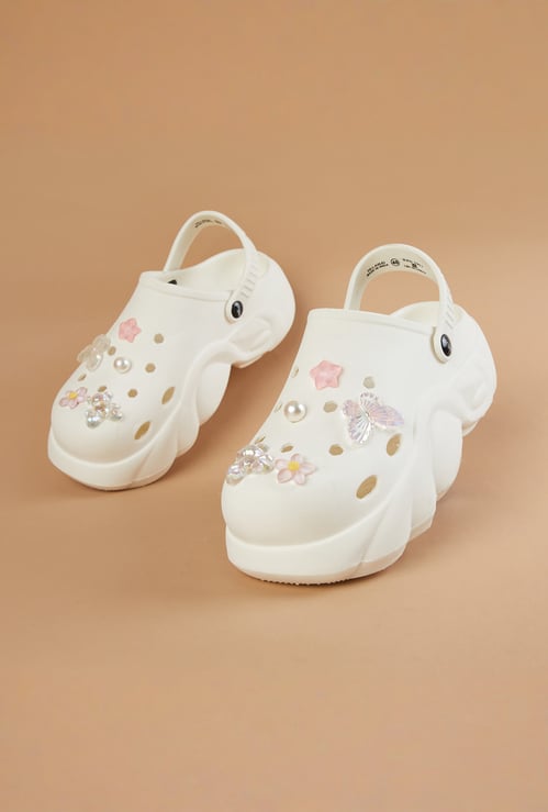 GINGER Jibbitz Charms Platform Clogs