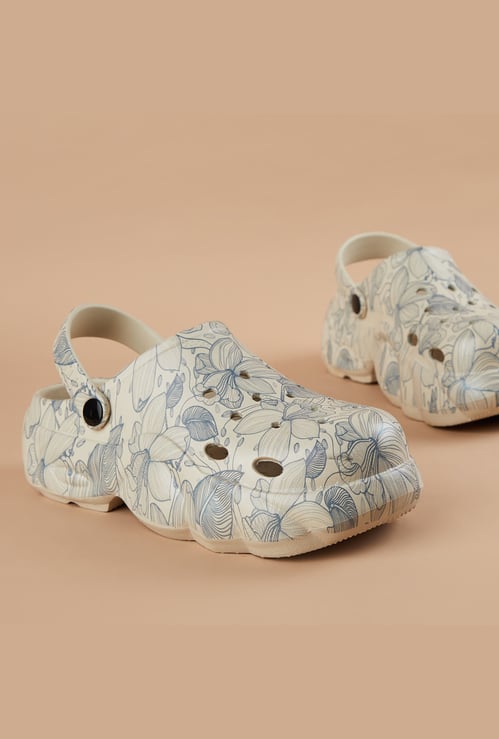 GINGER Floral Printed Clogs