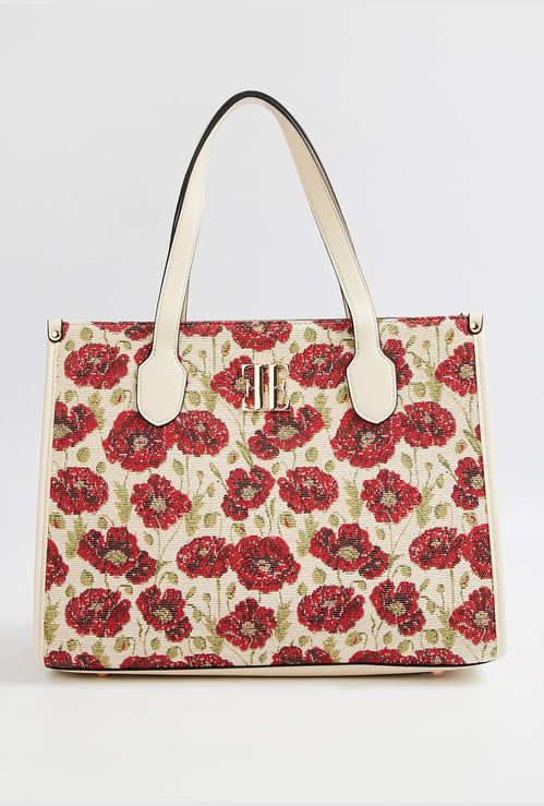 ELLE Floral Printed Shoulder Bag
