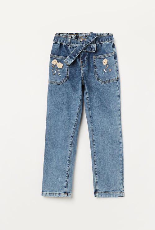 LIFESTYLE Embroidered Regular Jeans