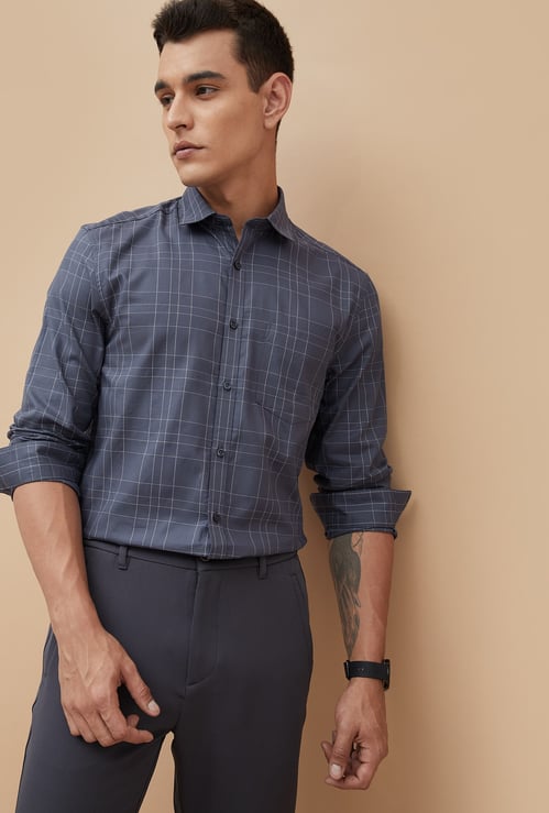 CODE Checked Regular Fit Shirt