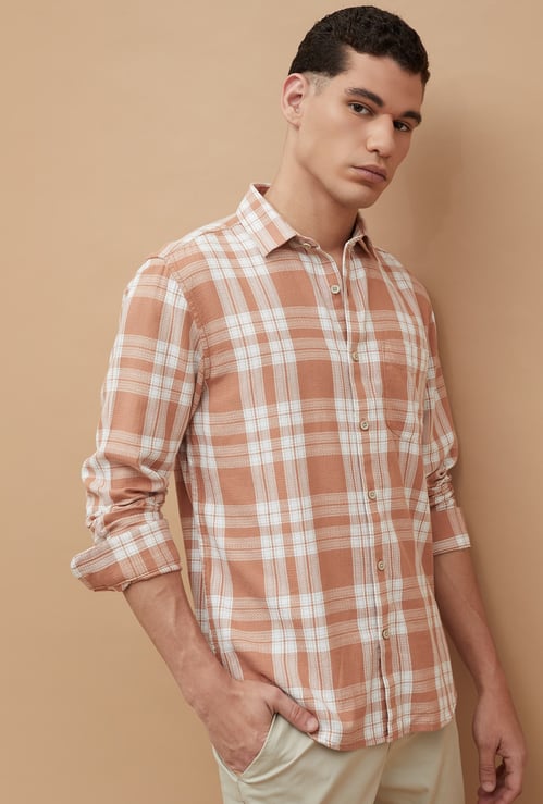 CODE Checked Regular Fit Shirt