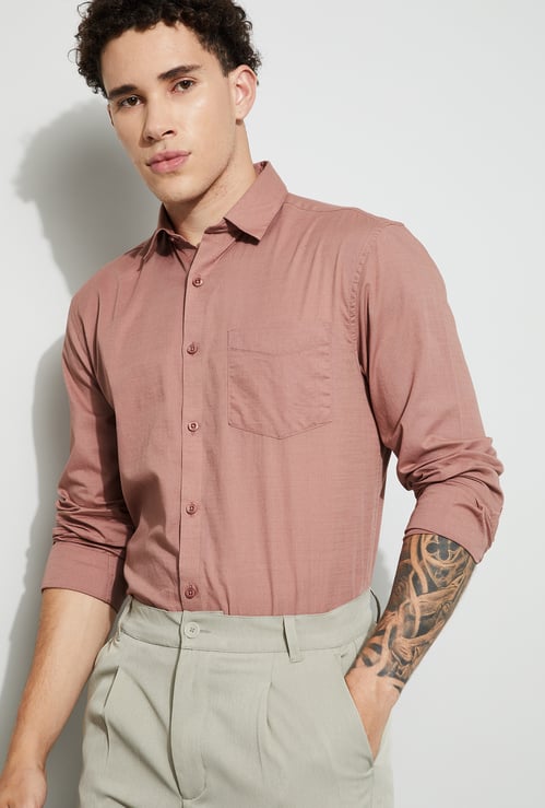 CODE Solid Regular Fit Shirt