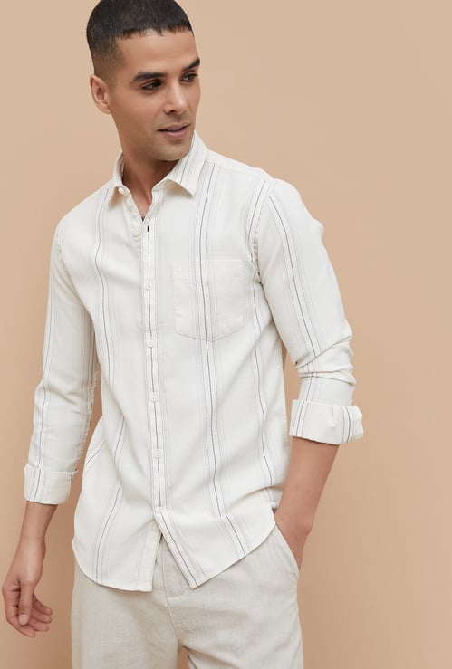 CODE Striped Slim Fit Shirt
