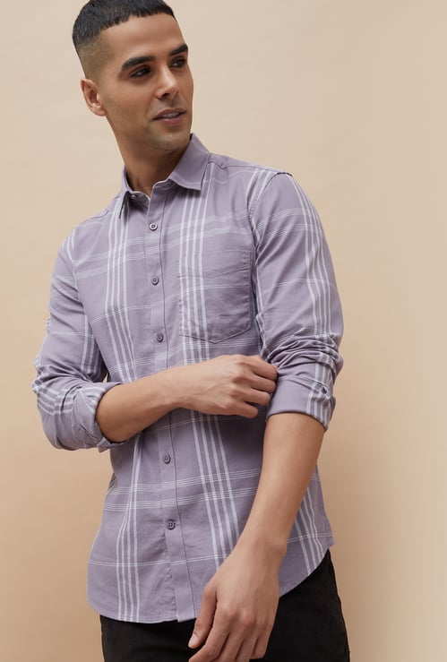 CODE Checked Slim Fit Shirt