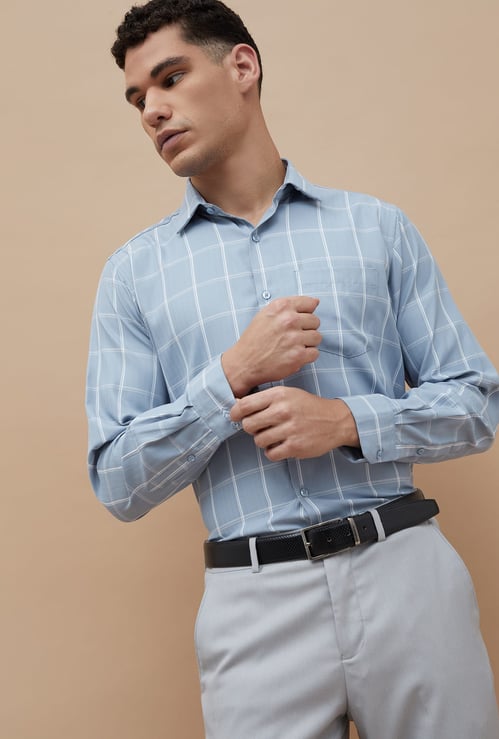 CODE Checked Regular Fit Formal Shirt