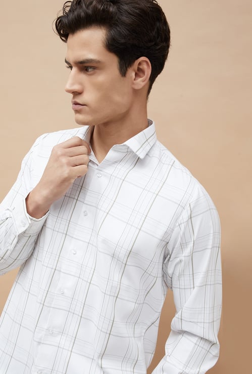 CODE Checked Slim Fit Formal Shirt