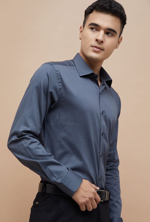 CODE Solid Slim Fit Formal Shirt