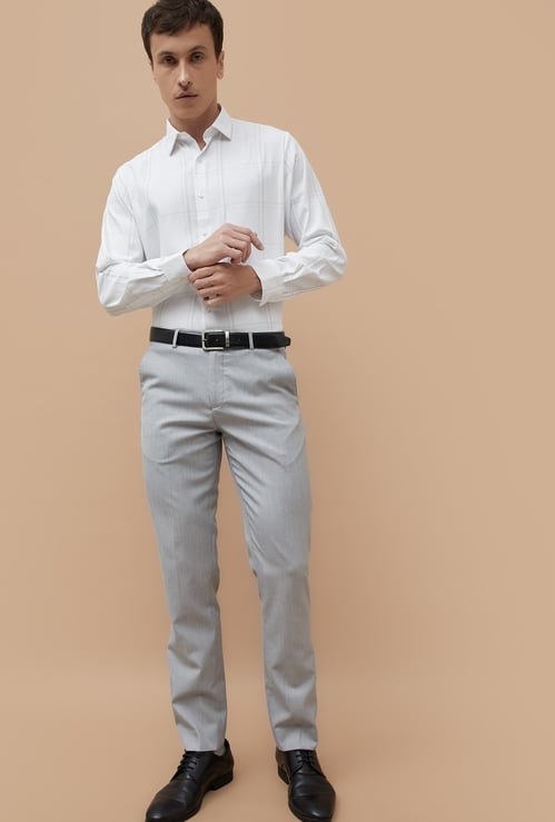 CODE Checked Slim Fit Formal Shirt