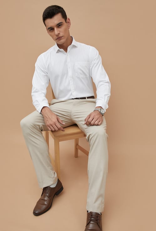 CODE Striped Slim Fit Formal Shirt