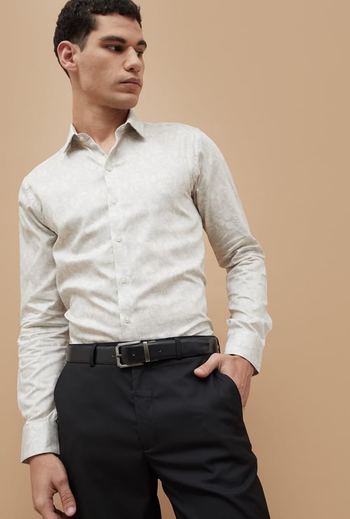 CODE Printed Slim Fit Formal Shirt