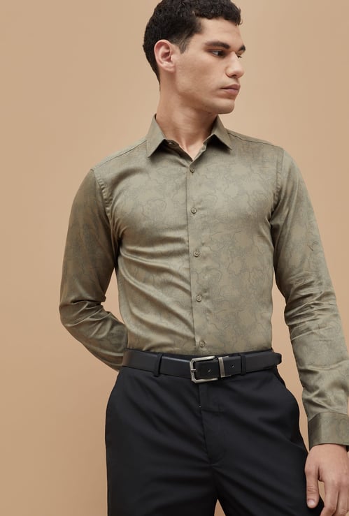 CODE Printed Slim Fit Formal Shirt