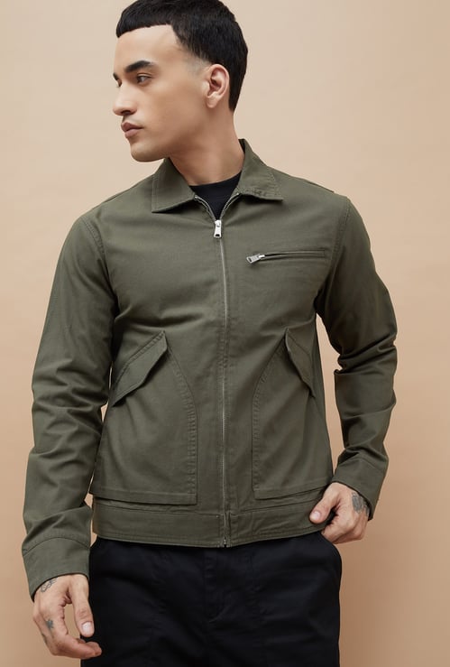 FORCA Solid Jacket with Flap Pockets