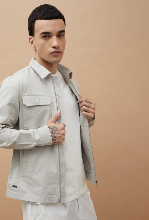 FORCA Solid Regular Fit Jacket