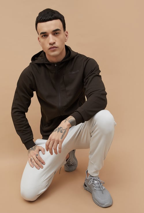 KAPPA Solid Zip Through Hoodie