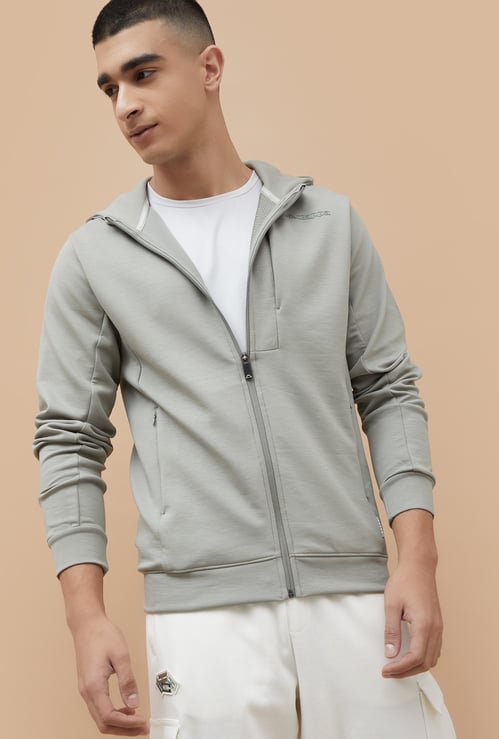 KAPPA Solid Zip Through Hoodie